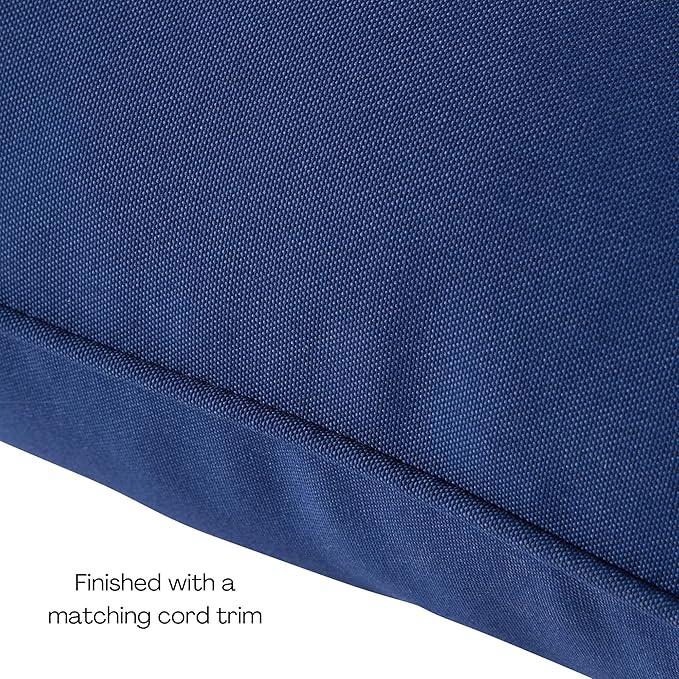 Outdoor Reversible 2-Piece Deep Seat Cushion Set, Blue