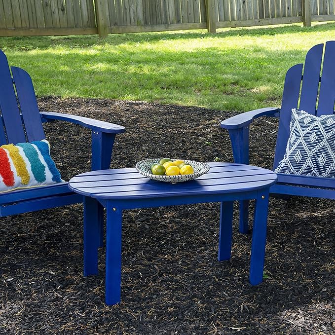 Linon Jayde Outdoor Blue Adirondack Coffee Table