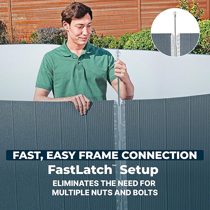 Bestway Hydrium 24' x 12' x 52" Oval Steel Wall Above Ground Pool Set