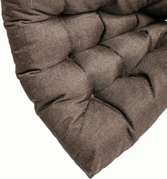 SQUARE MOON 4 Pack Chair Cushions, Seat Cushions, Chair Pads, Chair Mat for Indoor, Outdoor Dining Chair, Kitchen Chairs, Dining Room Chairs (16" × 16" × 4 Pack, Black Coffee)