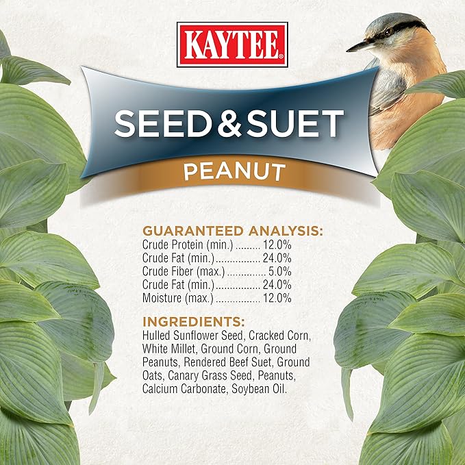 Kaytee Seed & Suet No Mess Peanut 10 Pounds