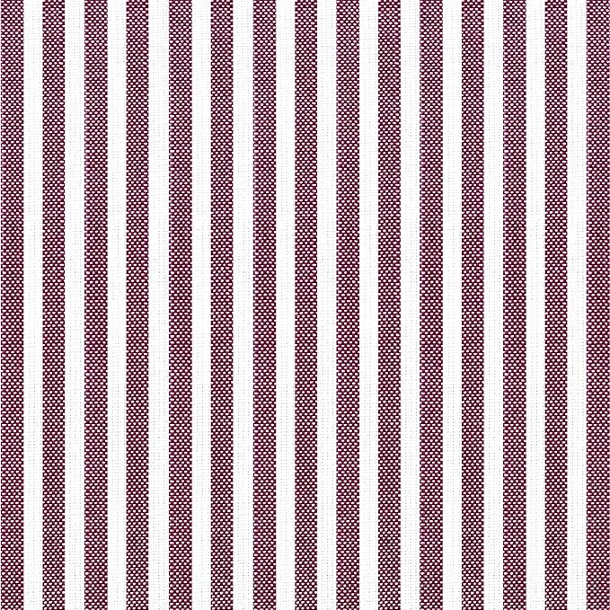 AAAAAcessories D-Shaped Chair Cushions, 2" Thick Dining Chair Pads with Ties and Removable, Machine-Washable Cover, 17" x 16", Set of 4, Pinstripe Red