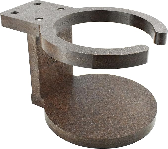 Poly Cup Holder for Adirondack Chair or Patio, Fits Standard- Large Cups (1 Pack, Tudor Brown)