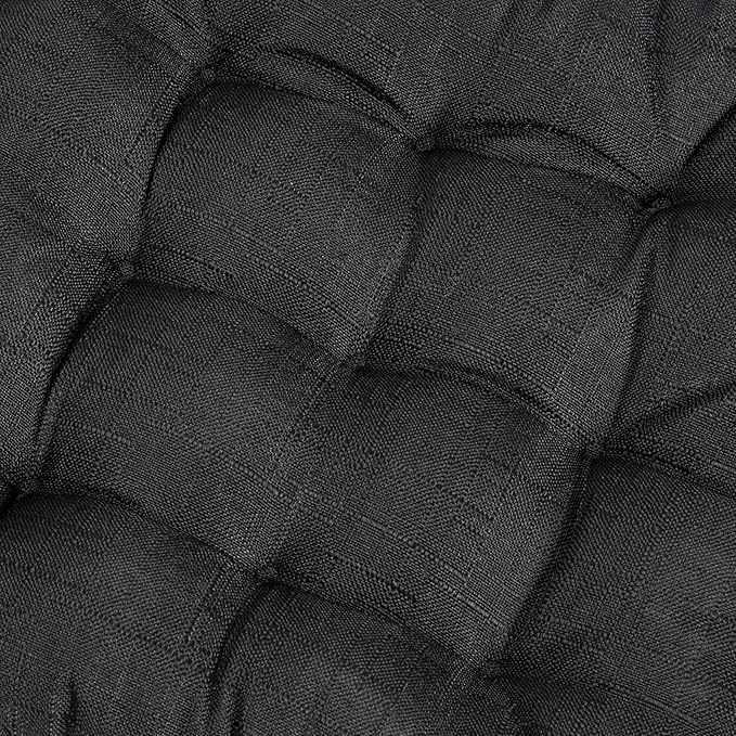 SQUARE MOON 4 Pack Chair Cushions, Seat Cushions, Chair Pads, Chair Mat for Indoor, Outdoor Dining Chair, Kitchen Chairs, Dining Room Chairs (16" × 16" × 4 Pack, Black)