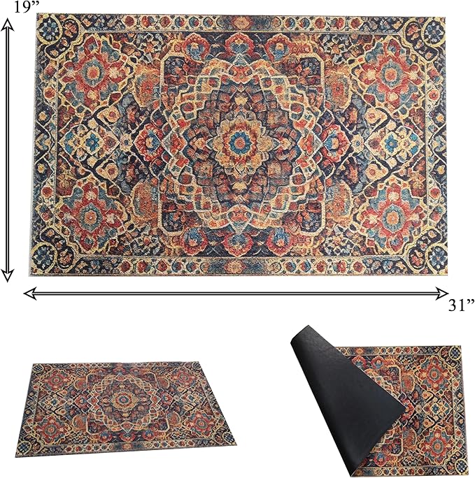 Outdoor Rug Door Mat, Welcome Mat, Non-Slip, 19'x31' (11.Pattern)