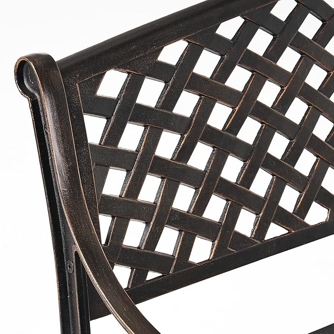 Christopher Knight Home Eastwood Antique Copper Cast Aluminum Bench