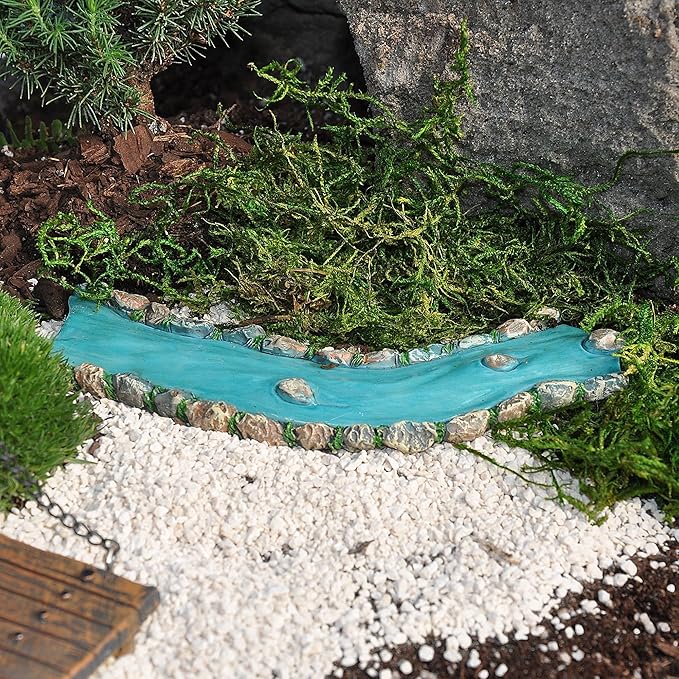 Curved River for Miniature Garden, Fairy Garden