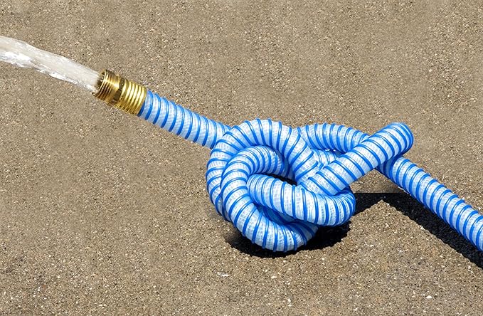 Continental Kinkguard Blue Garden Hose, 5/8in Inside Diameter x 50ft Length, Male x Female Garden Hose Thread