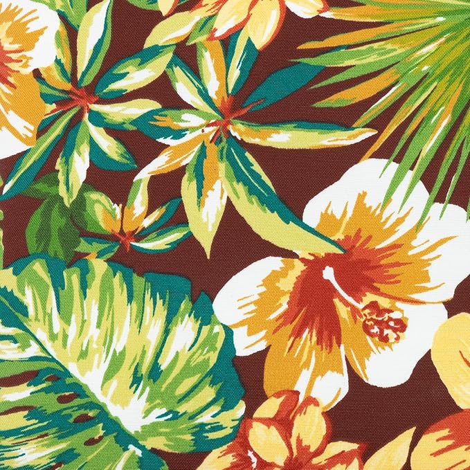 COZYVIDA Outdoor Deep Seat Cushion Set of 2, 24"x24" Seat & 25"x22.5" Back, C0 Water-Resistant Breathable Polyester, UV-Resistant 1000+ Hrs, 30D Foam,YKK Zippers,Tropical Floral