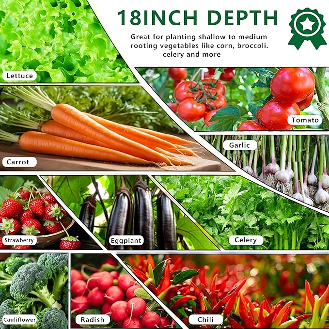 8x4x1.5FT Galvanized Raised Garden Bed,Vegetable Boxes-Rectangle Metal Flower Box,Large Planter Raised Beds Outdoor Garden for Planting,Fruit,Herb-Silver