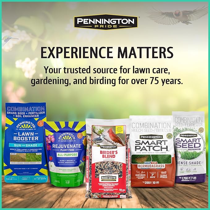 Pennington Pride Wild Finch Blend, Wild Bird Seed for Outside Feeders, Special Mix for a Variety of Musical & Colorful Songbirds, Great Bird Food to Use as Year-Round Feed, 10-lb. Bag
