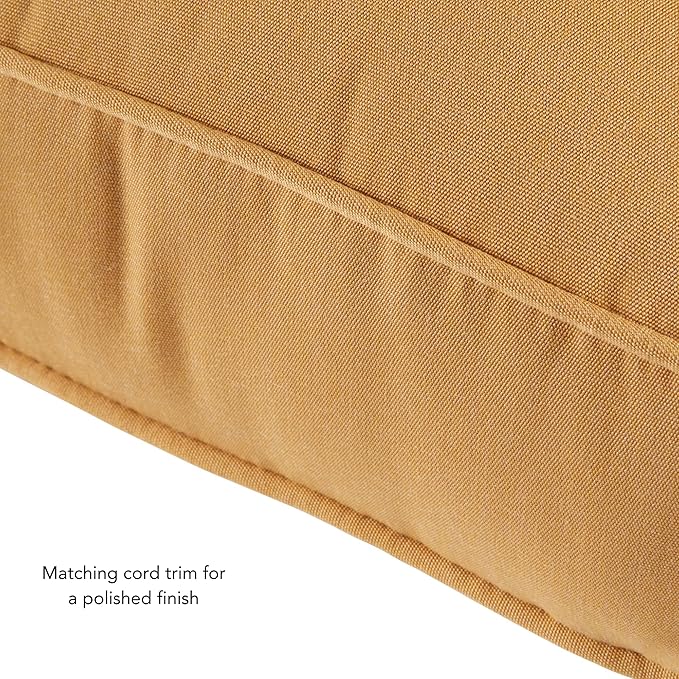 Greendale Home Fashions Outdoor 2-Piece Sunbrella Premium Deep Seat Cushion Set, Canvas Wheat