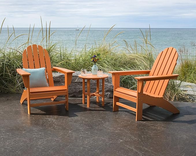 Polywood Vineyard Adirondack Chair, White