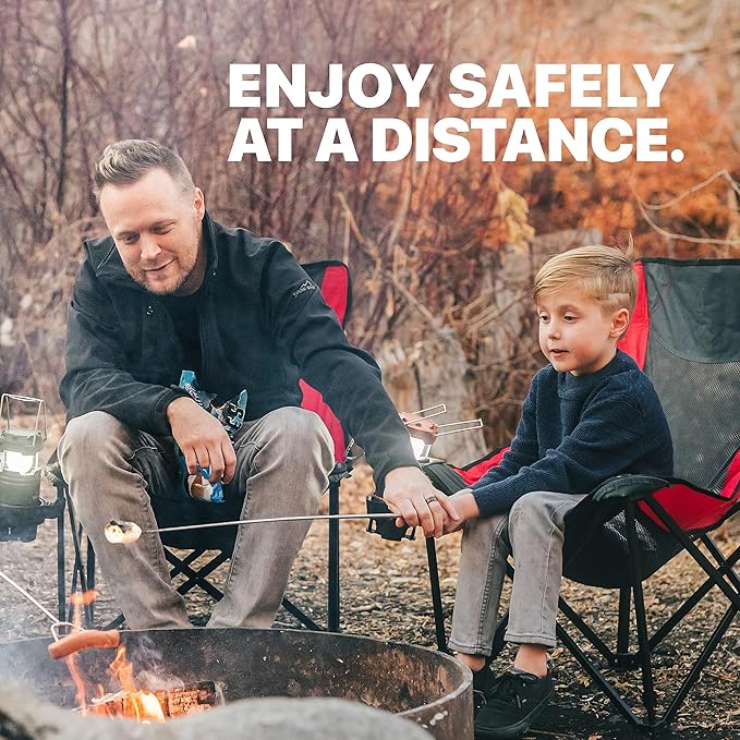 MalloMe Smores Sticks for Fire Pit - Accessories for Campfire Marshmallow Roasting Sticks Smores Kit Outdoor - Smore Skewers Hot Dog Fork For Outside, Camping Essentials Bonfire Gear Long 32" 10 Pack