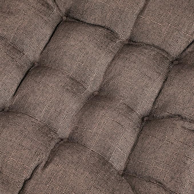 SQUARE MOON 4 Pack Chair Cushions, Seat Cushions, Chair Pads, Chair Mat for Indoor, Outdoor Dining Chair, Kitchen Chairs, Dining Room Chairs (16" × 16" × 4 Pack, Black Coffee)