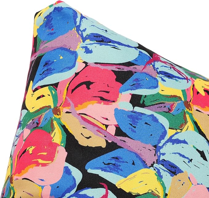 Set of 2 Outdoor Dining Chair Cushions, Patio Seating Cushions, 38x18x4.5 inch, for Garden Patio Furniture (Butterfly Flower)