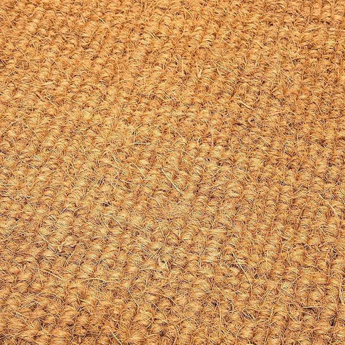 Juvale Coir Doormat - 17" x 30", Brown, Low Pile - Indoor & Outdoor Entryway Welcome Mat for Front Door - Natural Fiber Outdoor Doormat