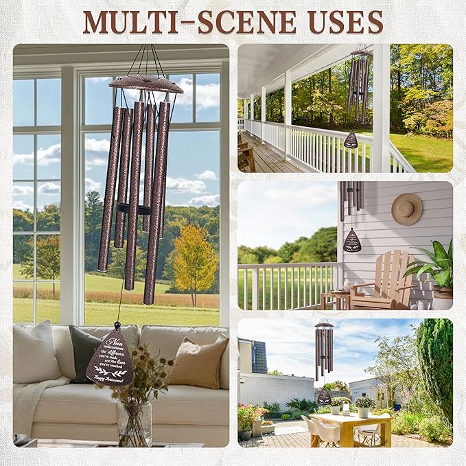 Retirement Gift for Woman Men, 32" Wind Chimes Retired Gifts, 2026 Happy Retirement Gifts for Women Coworker Colleague Boss Teachers Nurses Friends, Going Away Gift Ideas Retirement Decorations