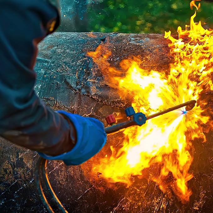 ATERET Welding Gloves 14 Inch Heat/Fire Resistant Leather Gloves for Mig, Tig, BBQ, Camping, Furnace, Pot, Fireplace