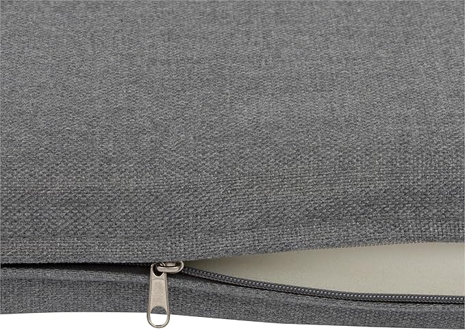 Shine Company Rocking Chair Outdoor Seat Cushion with Ties, 22" x 20", Gray