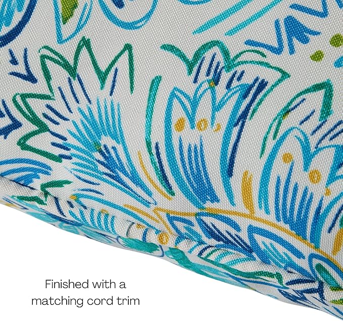 Greendale Home Fashions Outdoor Reversible 2-Piece Deep Seat Cushion Set, Paisley