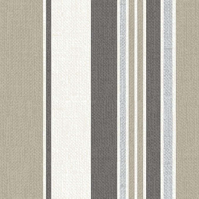 Arden earthFIBER Plush Modern Tufted Rocking Chair Cushion, 21.5 x 19, Rain-Proof, Fade Resistant, Tufted Cushions for Rocking and Adirondack Chairs Taupe Grey Boardwalk Stripe
