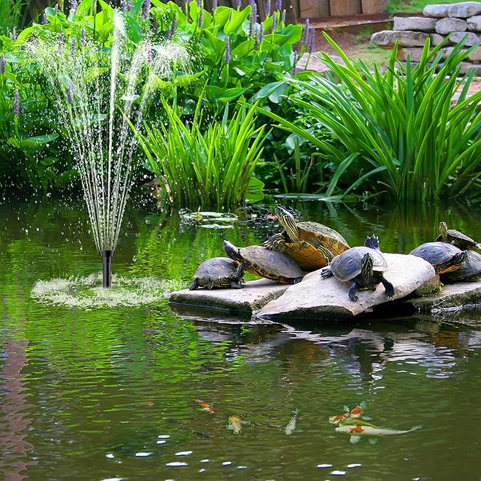 Biling Solar Pond Filter with Water Pump, Solar Fountain Pump Kit: 30W Solar Panel, Pond Filter Box, 360 GPH Water Pump for Outdoor Pond Pool Garden Water Feature Waterfall