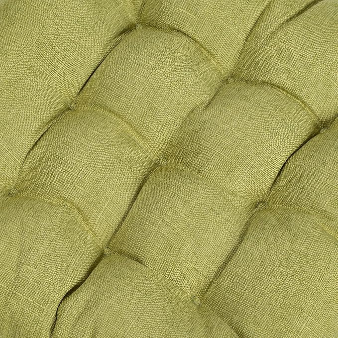 SQUARE MOON 4 Pack Chair Cushions, Seat Cushions, Chair Pads, Chair Mat for Indoor, Outdoor Dining Chair, Kitchen Chairs, Dining Room Chairs (16" × 16" × 4 Pack, Light Green)