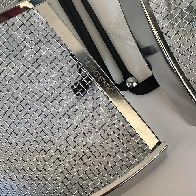 Fire Pit Spark Screen for Solo Stove Range Accessories, 15 Inch Range Shield for Solo Stove Accessories, 304 Stainless Steel Detachable Mesh Fire Pit Spark Protector with Grill Function