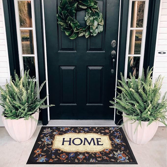ubdyo Extra Durable Doormat - Heavy-Duty Absorbant Welcome Mat - Non-Slip Door Mat Outside - Easy to Clean Doormat Outdoor Entrance - Outdoor Mats for Front Door - 30'' x 17''