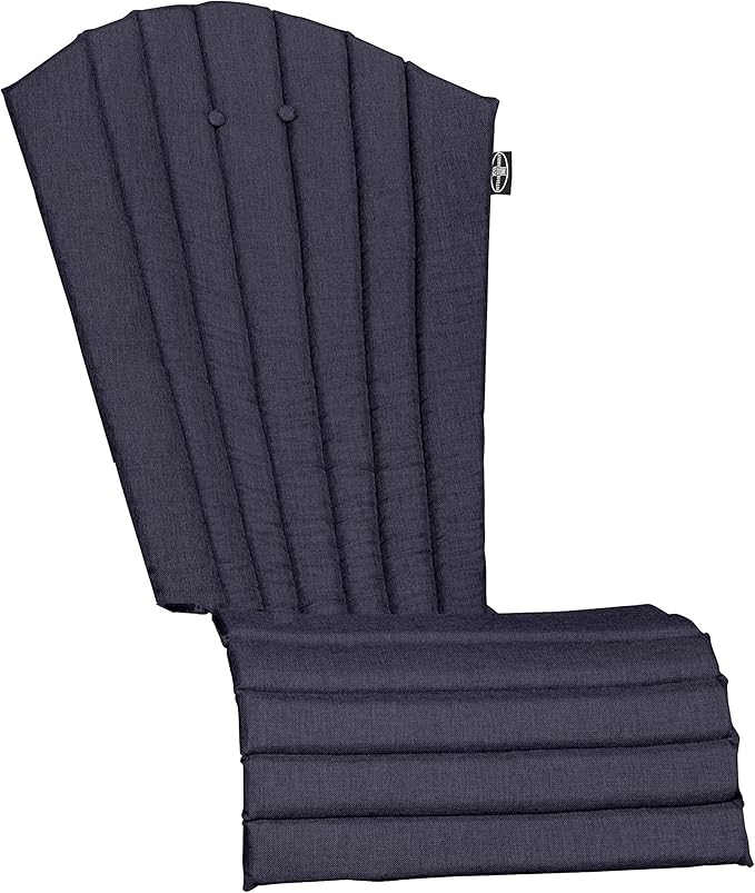 Outdoor All-Weather Patio Chair seat Cushion , Quick Drying Olefin Fabric - Adirondack Chair Cushion for Your Chair-Chair not Included (Night Sky Navy)