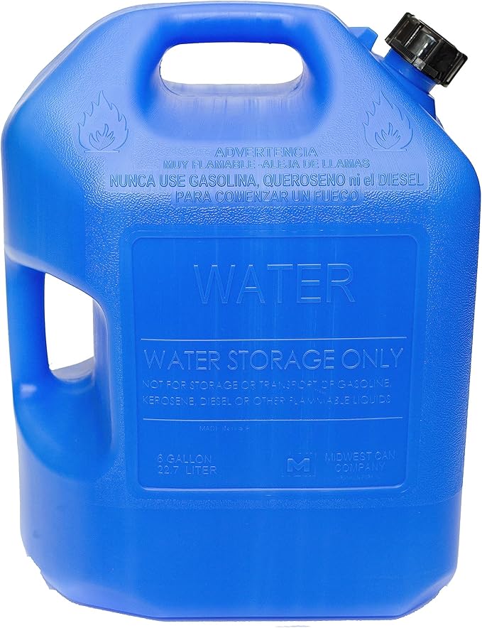 Midwest Can Company 6 Gal Blue Wtr Can 6700