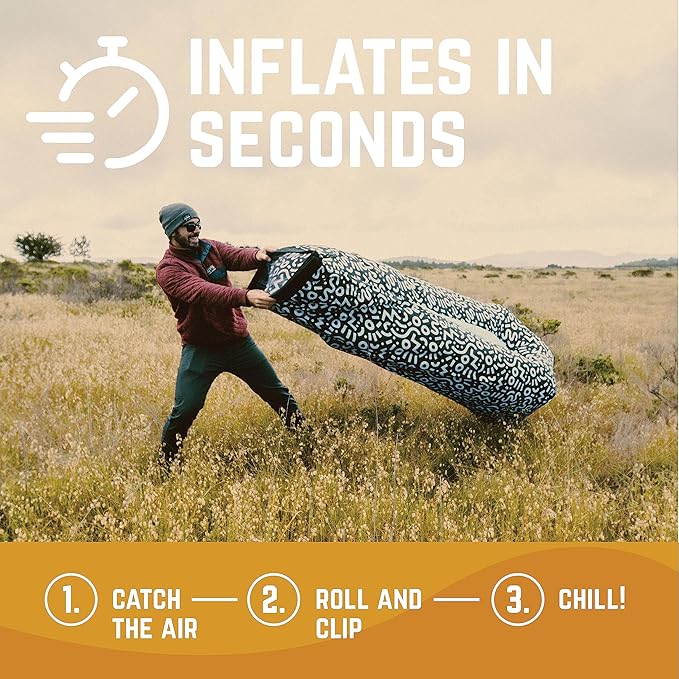 Chillbo Lazybone Inflatable Lounger - Ultimate Inflatable Couch for Maximum Chill - The Perfect Blow Up Couch for Music Festivals Or Lounger for Camping
