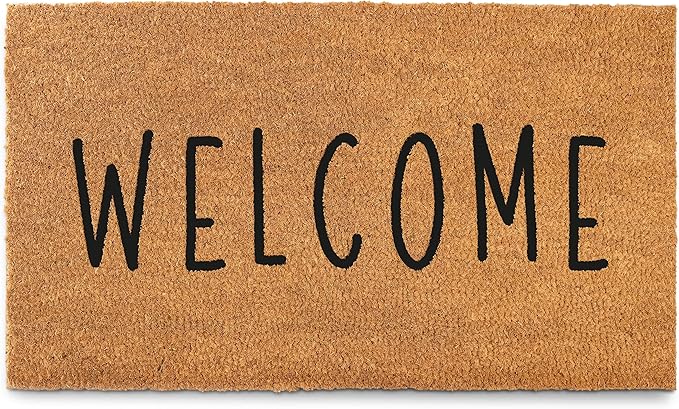 MAINEVENT Welcome Mat Outdoor 30x17 Inch, Outside Door Mats for Front Door, Welcome Door Mat w/Non Slip PVC Backing