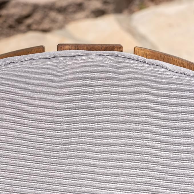 Christopher Knight Home Terry Outdoor Water-Resistant Adirondack Chair Cushions (Set of 2), Gray, 2 Count (Pack of 1), Grey