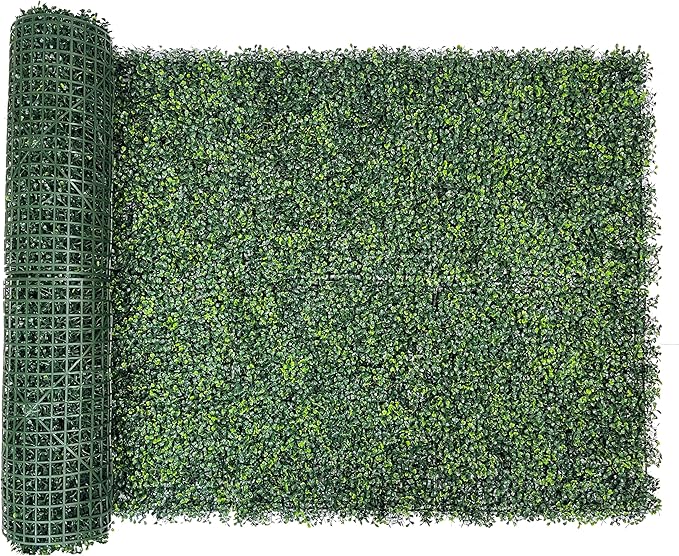Bybeton Artificial Ivy Privacy Fence Screen,40"x120" (33.33 Sqft) UV-Anti Faux Boxwood Leaves Grass Wall Roll for Patio Balcony Privacy, Garden, Backyard Greenery Backdrop and Fence Decor