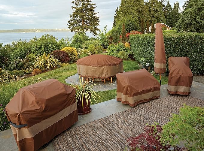 DUCKCOVERS Ultimate Waterproof Patio Lounge Chair Cover, All Weather Protection, Durable Outdoor Lawn Patio Furniture Covers, 32W x 37D x 36H inch, Patio Chair Covers for Outdoor Furniture