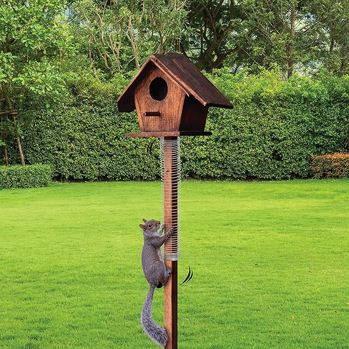 Scram,Squirrel by Slinky,Squirrel-Proof Bird Feeder Accessory That Guards Bird Seed,Kids Toys for Ages 5 Up by Just Play,(Pack of 2)